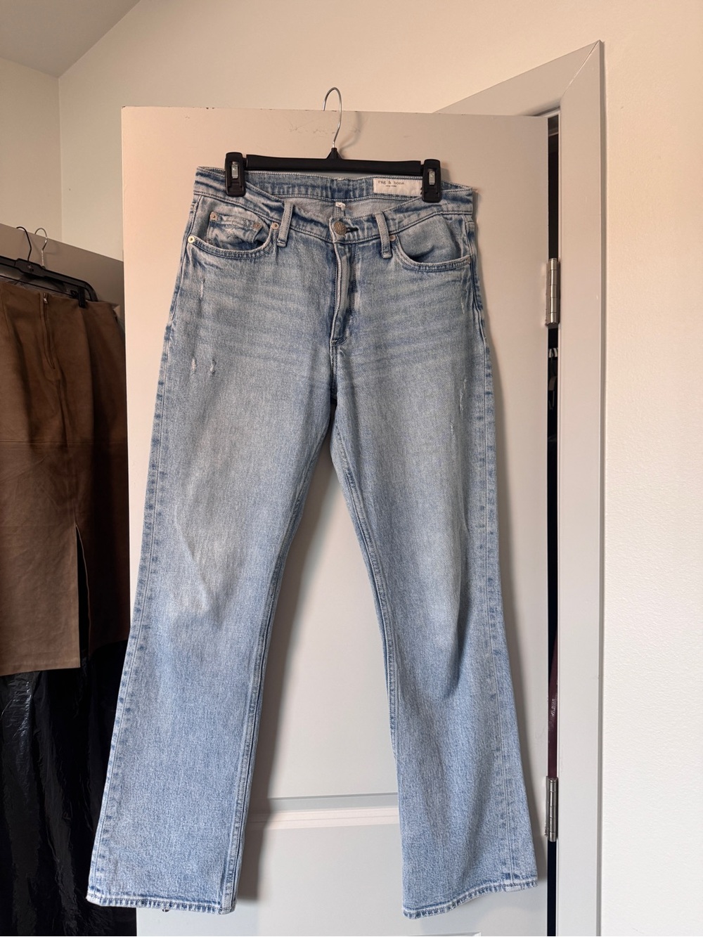 Rag & Bone Light Blue Women’s Straight-Leg Jeans